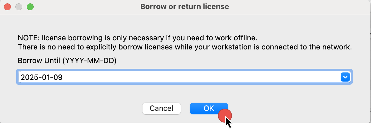 Specify the end period