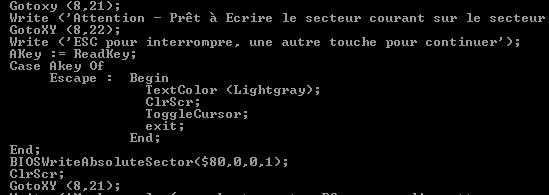 Turbo Pascal Program