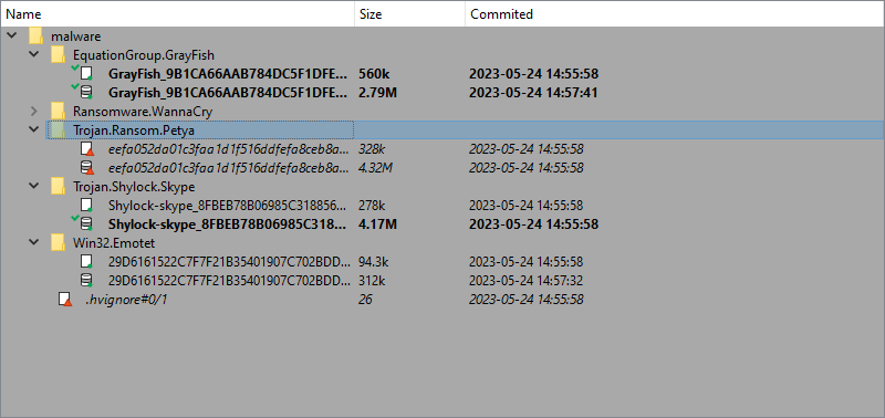 Vault files