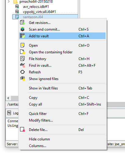 Adding a local file