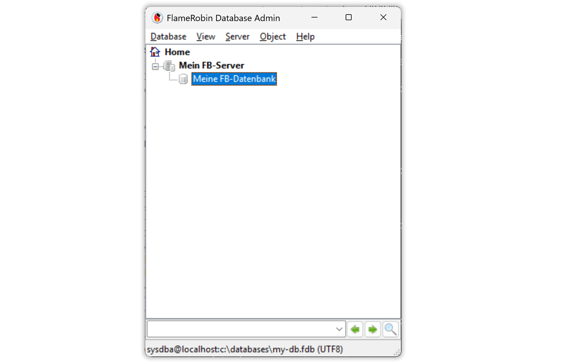 Unsere Datenbank ist registriert