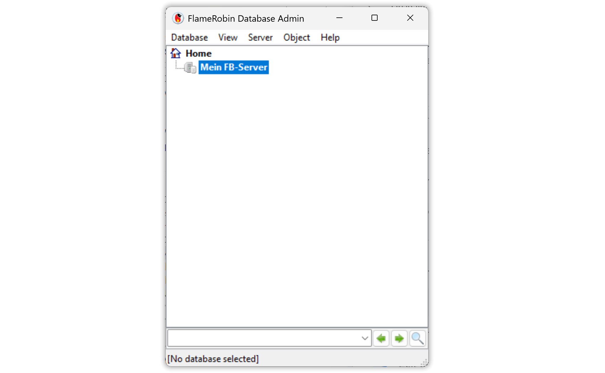 Unser Server ist registriert