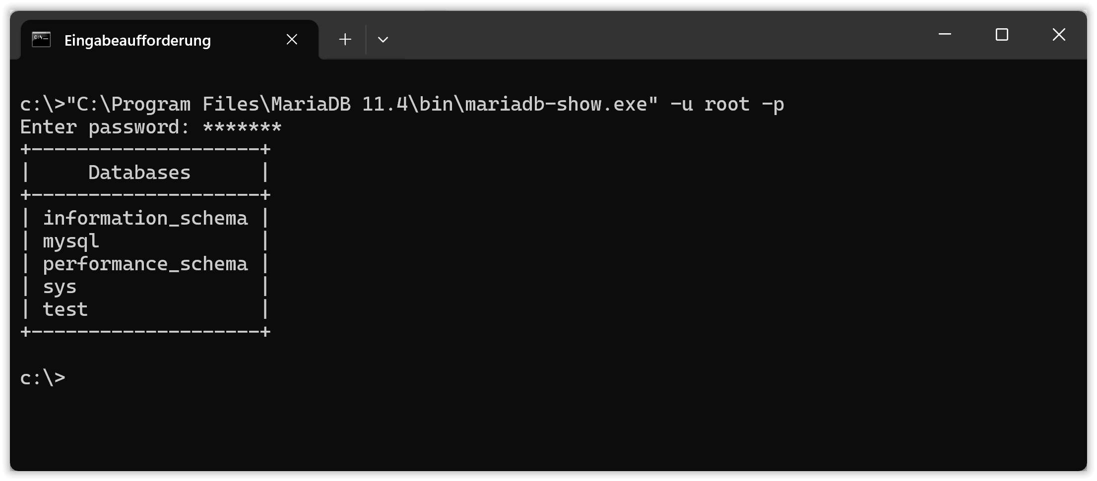 Läuft mein MariaDB-Server?