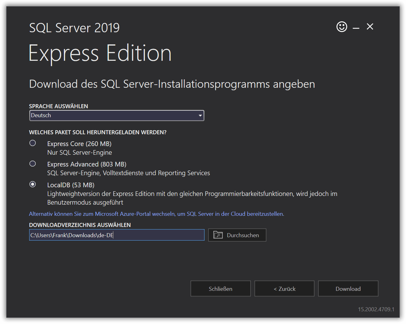 Download LocalDB