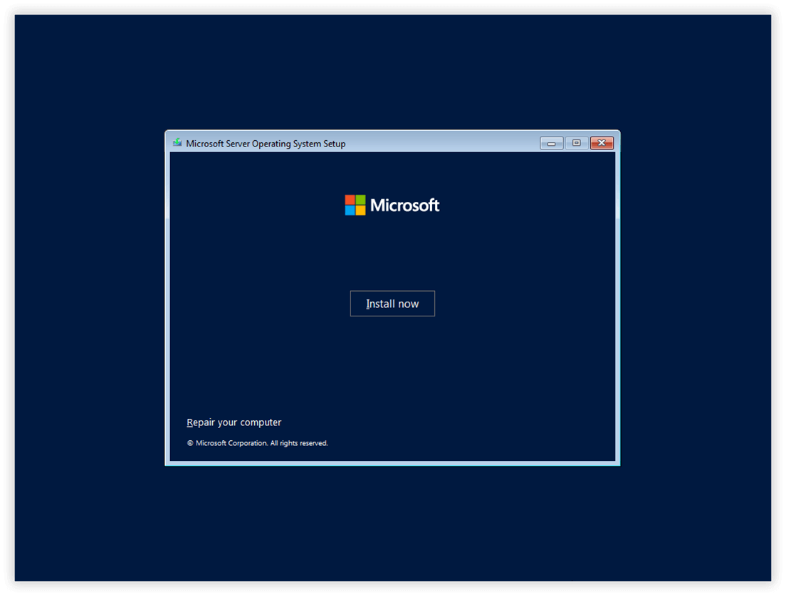 Installationsvorgang starten