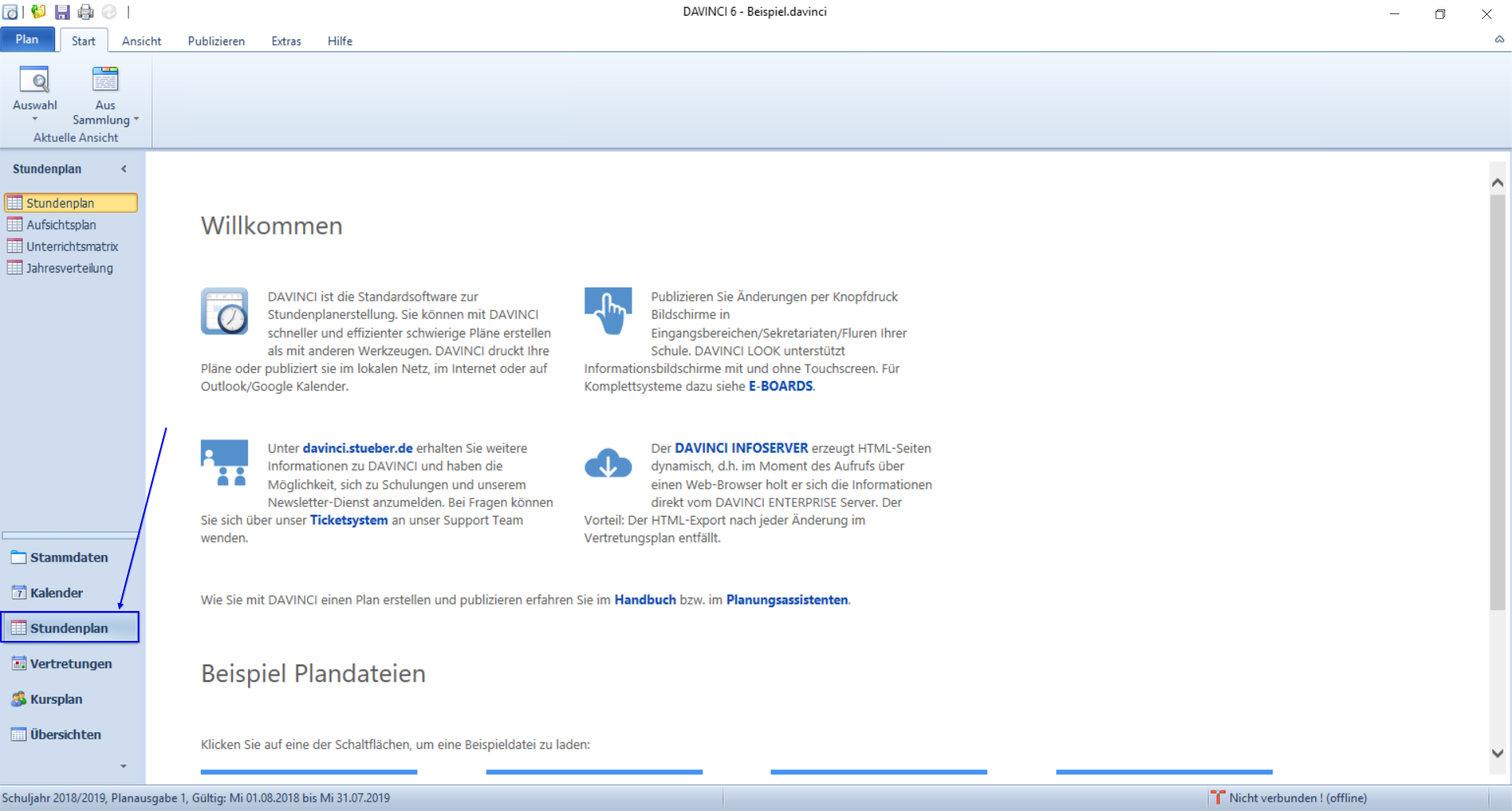 Navigationsleiste links