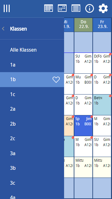 Einen Plan als Favorit markieren