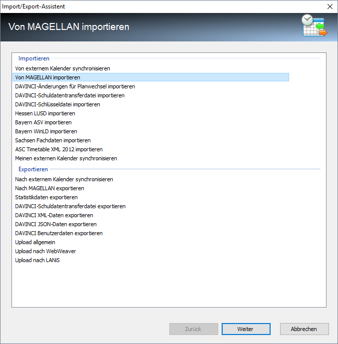 Melden Sie sich an der Magellan-Verbindung an!