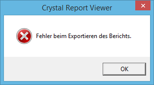 Fehlermeldung