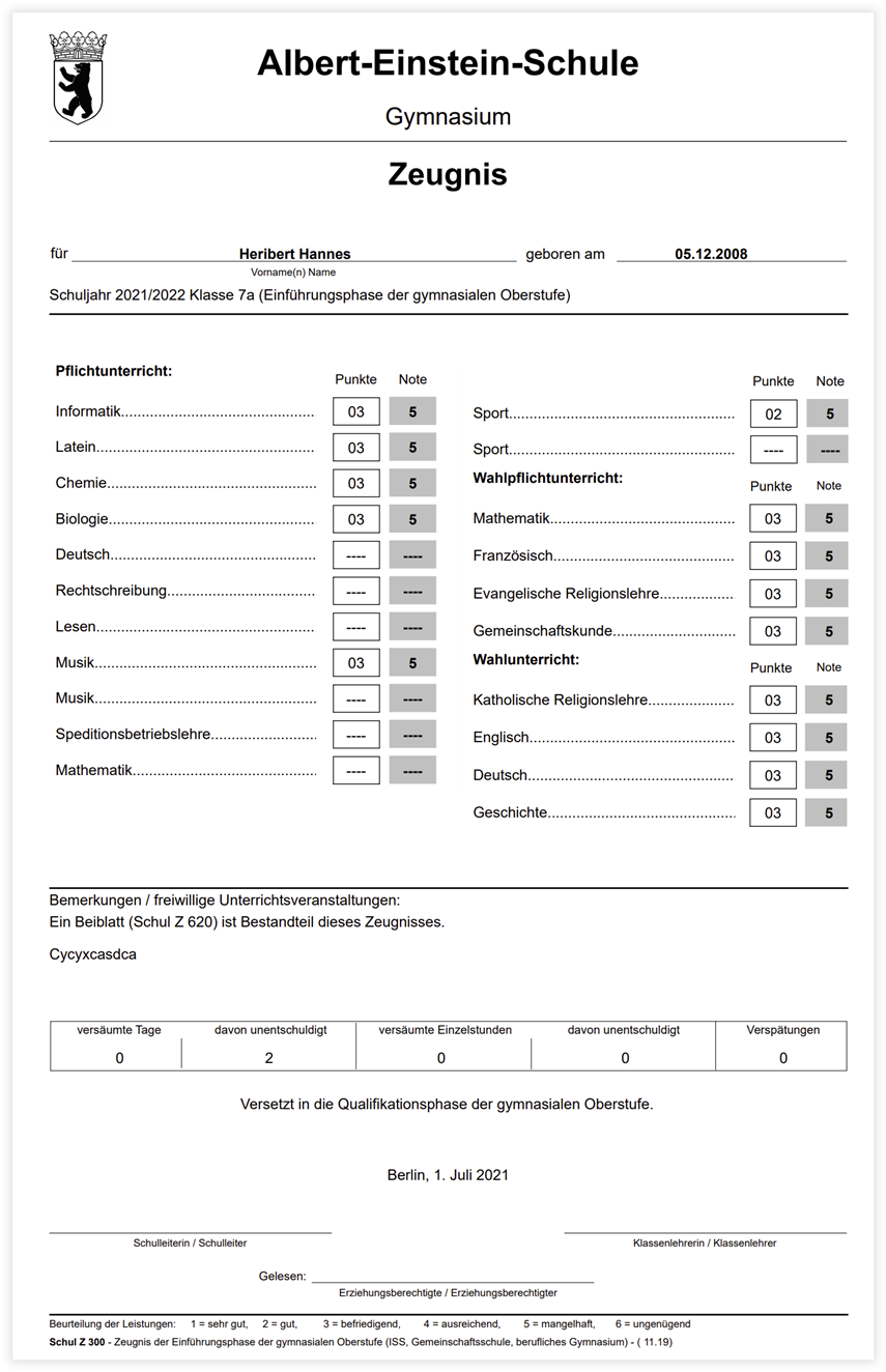 BER-Schul Z 300 (11.19)