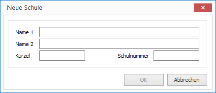 Eine neue Schule anlegen