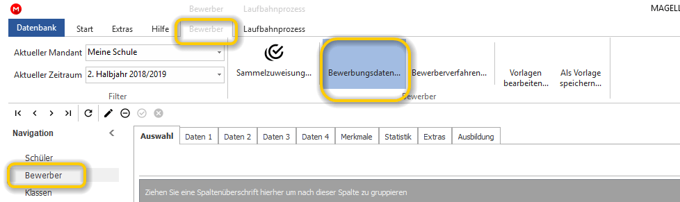 Aufruf des Assistenten