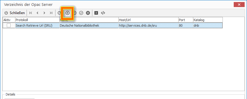 Opac Server einrichten