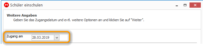 Zugang am