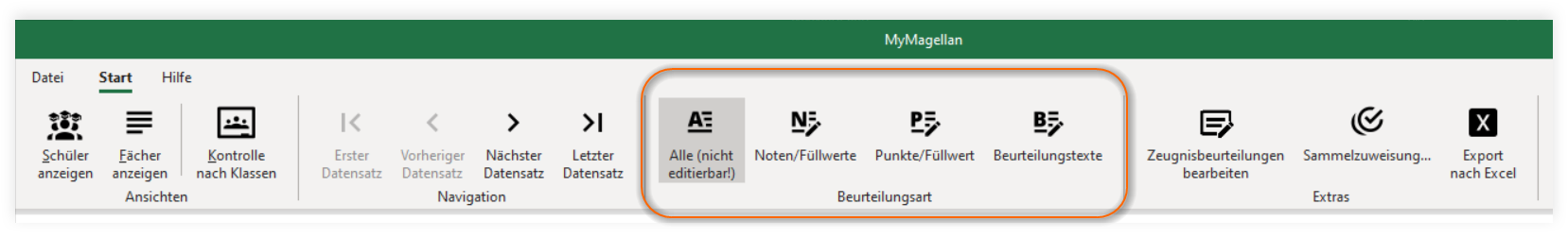 Beurteilungsart Beurteilungsart