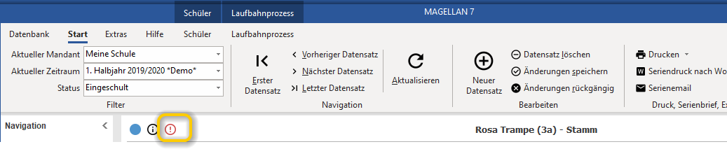 Auskunftsstatus `Geheim`