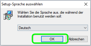 Starten Sie Firebird-Installation per Doppelklick!