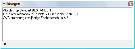 Abschlussnoten der Prüfungen berechnen