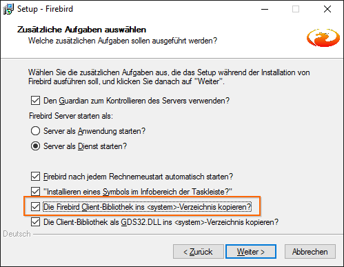 Zusätzliche Aufgaben auswählen