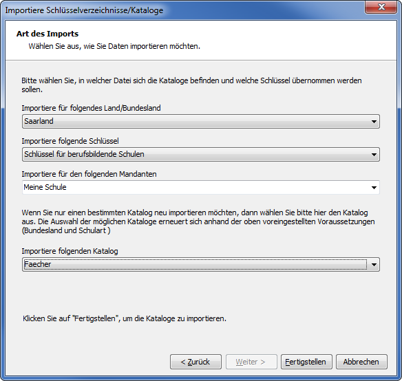 Importdialog