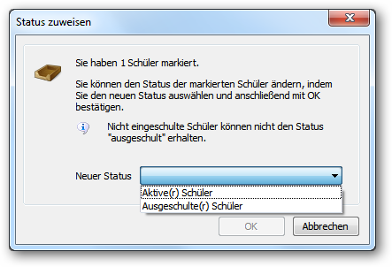Status zuweisen