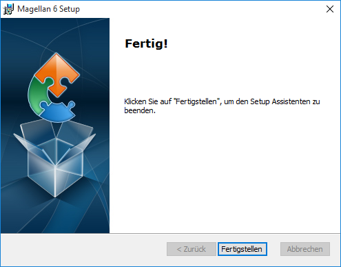 Die Installation ist fertig