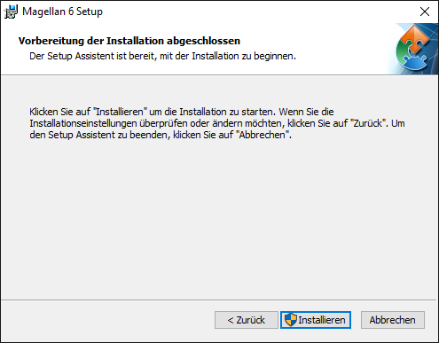 Bereit zur Installation