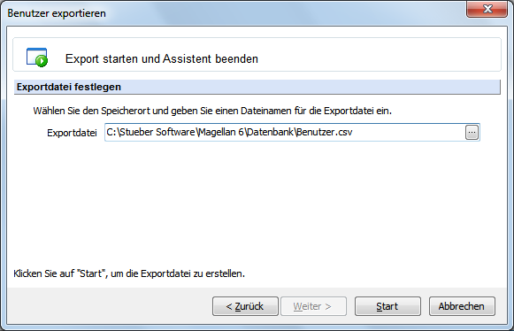 Die erzeugte Datei kann mit Excel geöffnet und bearbeitet werden.