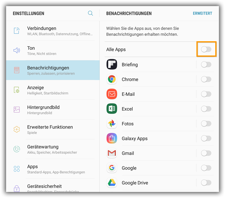 Benachrichtigungen