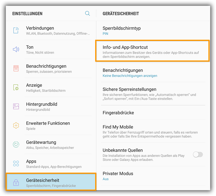 Gerätesicherheit