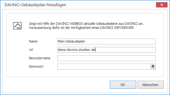 Einen Gebäudeplan hinzufügen