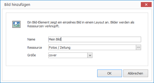 Ein Bildelement hinzufügen