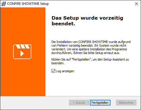 Option zum Anzeigen des Protokolls