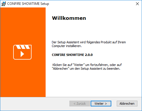Start der Installation