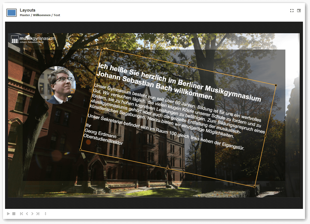 Screenshot: Layout-Designer